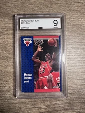 Michael Jordan 1991 Fleer #29 DCI 9 Mint