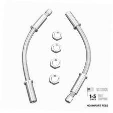 12" Door Loom 1 Pair Door Wire Loom Compatible with Car Hot Rods Street Silver