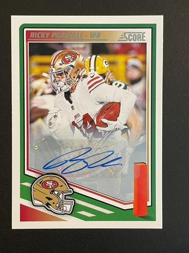 2025 Panini Score Ricky Pearsall Auto San Francisco 49ers | eBay