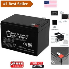 Compact Sealed Lead Acid Battery 12V 12AH - Ideal for Scooters, Maintenance-Free