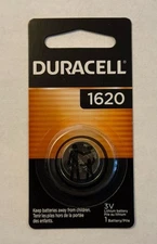 1 Pack CR1620 1620 DURACELL Lithium 3v Battery USA Free SHIP FRESH AUG 2034