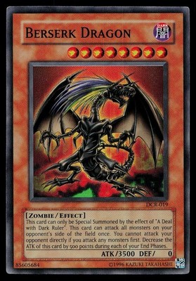 Yu-Gi-Oh Card Dark Crisis Berserk Dragon DCR-019 Super Rare