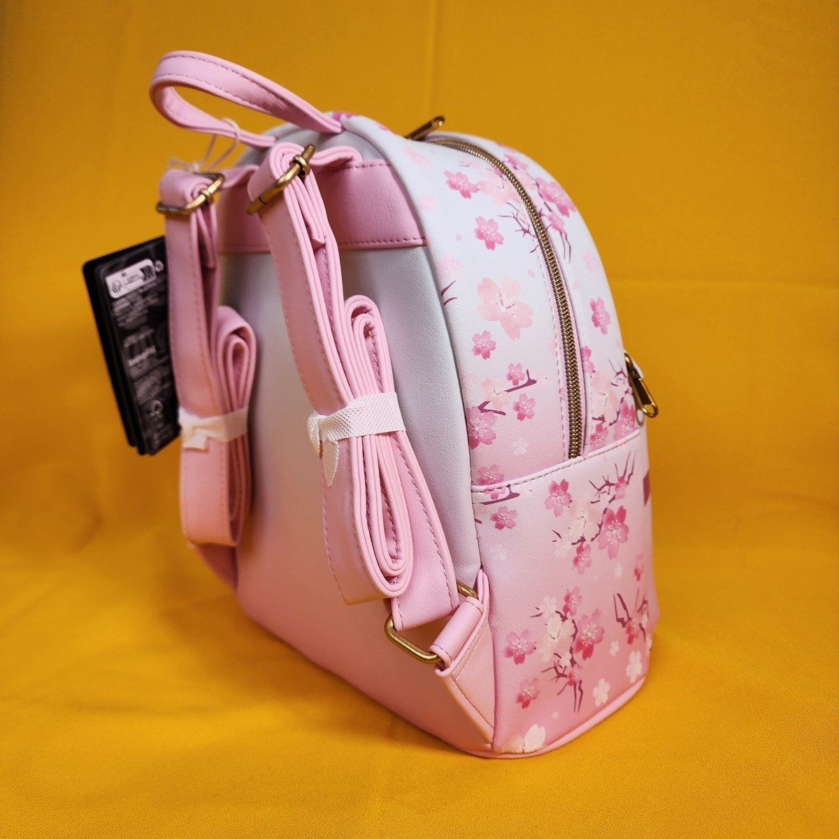 Loungefly Pink Cherry Blossom Aristocats Mini Backpack The Aristocats Exclusive All-Over Print Mini Backpack  main image 4