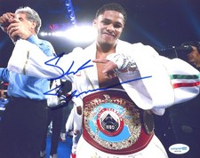 Shakur Stevenson AUTOGRAPH Signed WBC Boxing Champ Autographed 8x10 Photo ACOA