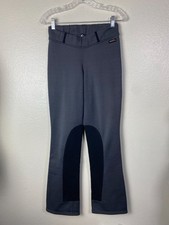 Kerrits Womens Microcord Extended Knee Patch BootCut Gray Riding Pants Sz Medium