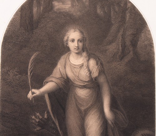 Jacques Etienne Pannier French After Raphael Engraving St. Margaret and Dragon - Picture 3 of 7