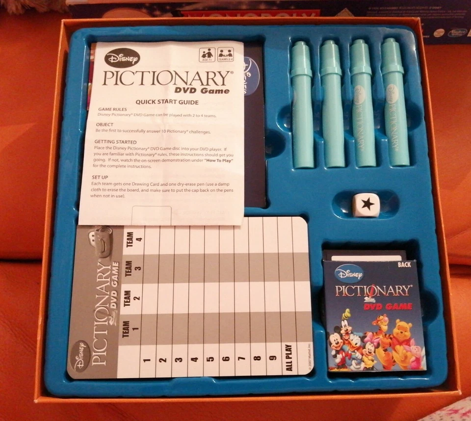 DISNEY PIXAR PICTIONARY DVD GAME COMPLETE LOVELY CONDITION MATTEL 2002 2 LEVELS - Image 2 of 4