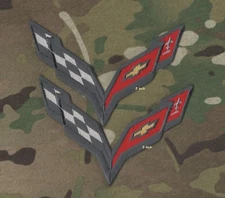 Corvette Racing Team Super Sports Jumpsuit Chest/Shoulder C-7 5" Logo Patch X 2