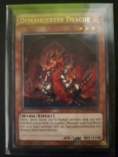 yugioh karte Demaskierter Drache NECH-DE035 Rare 1.Auflage