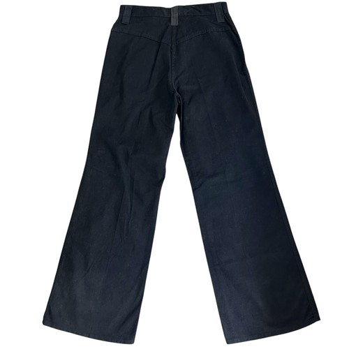 Giacca e pantaloni denim vintage anni 70 DOTTI DIDIT ricamati rosa nero perla snap glam - Foto 14 di 24