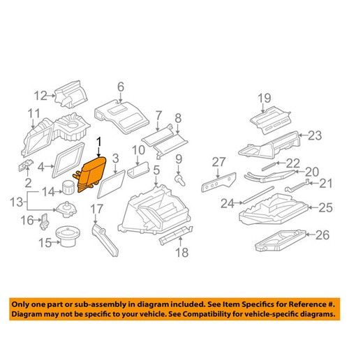 For 95-05 Chevy Cavalier & 03-05 Sunfire Front AC A/C Evaporator Core Assembly - Picture 4 of 4