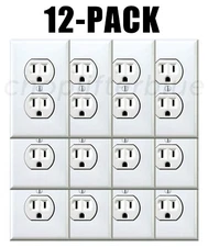 Electrical Outlet Stickers 12-Pack Prank Fake Joke Funny Custom Decal HQ Sticker