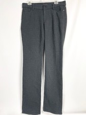 Ann Taylor Womens 8 Knit Pants Charcoal Gray Skinny Straight Stretch 5 Pocket