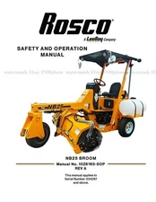 Rosco LeeBoy NB25 Broom Safety and Operation Manual 1026160-SOP