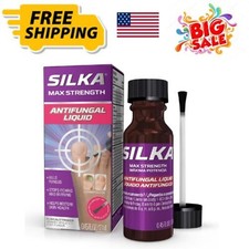 Silka Max Strength Antifungal Liquid with Brush Applicator For Toenail Fungus..