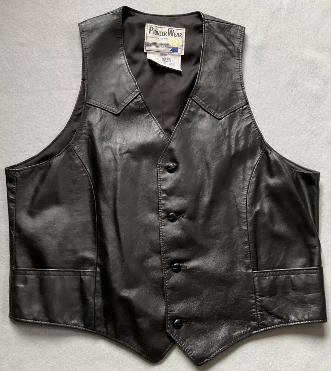 Old west shop leather vest