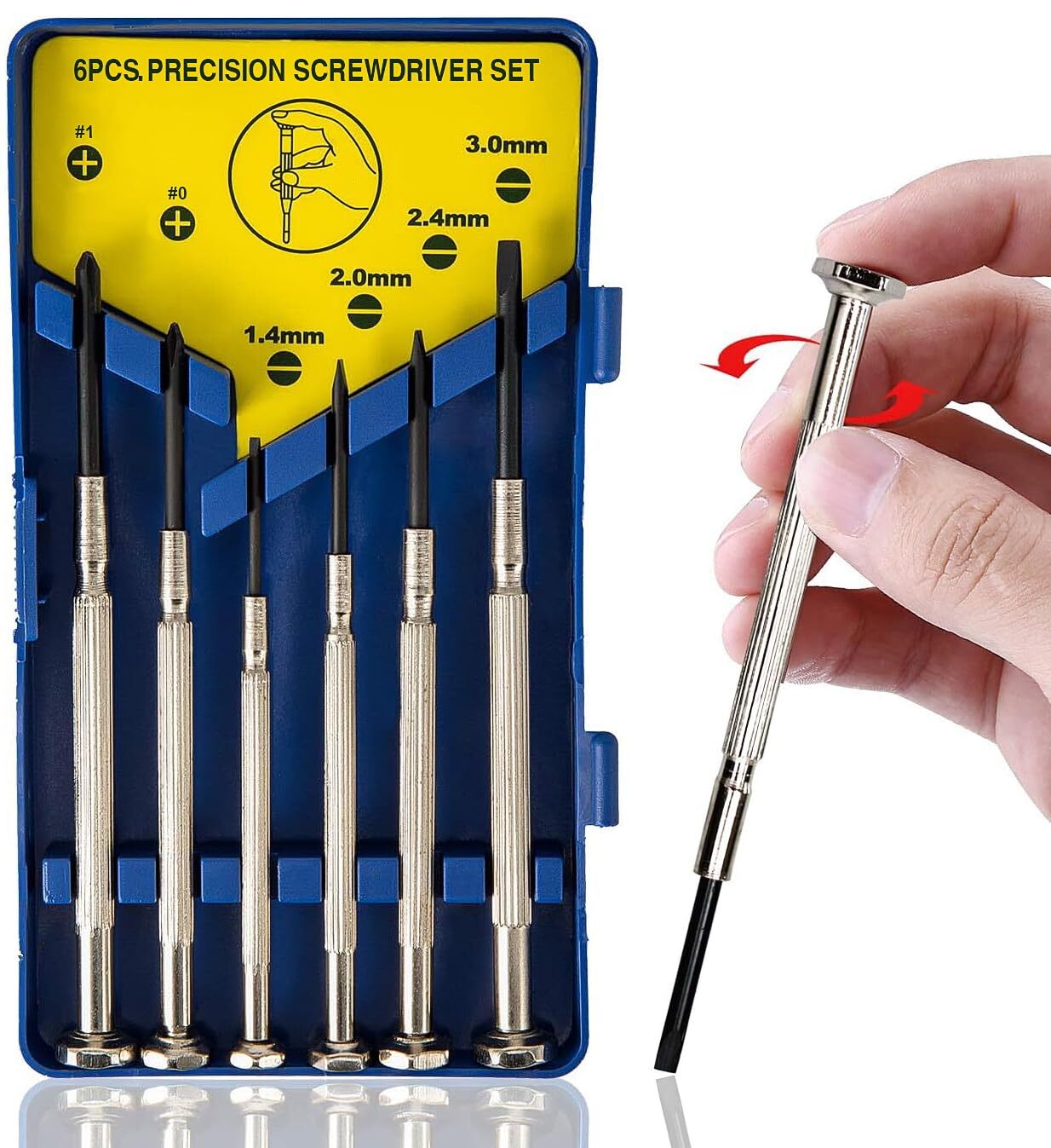 6Pcs Mini Screwdriver Set, Eyeglass Repair Screwdriver, Precision Screwdriver...