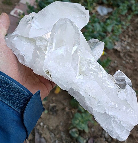 1265g Natural Tibetan Clear Quartz Crystal Cluster Awesome Form Specimen - Picture 4 of 17