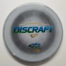 Discraft ESP Zone GRAY SWIRLS w/ GRADIENT STAMP  FOIL 173-174 GRAMS. OVERSTABLE!