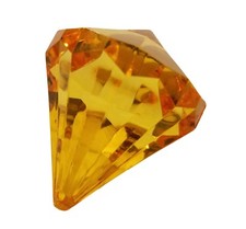 4 Topaz Prism 40mm Crystal Chandelier Gemstone Acrylic Teardrop Pendant Beads