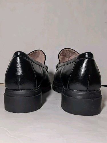 Lulus Waryn Black Loafer Chunky Y2K Academia Preppy Size 8 New with Box - Picture 8 of 11