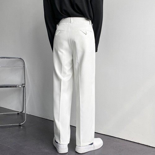 Men Casual Drape Wide-Leg Straight Leg Long Suit Pants Summer Loose Trousers New - Picture 6 of 17