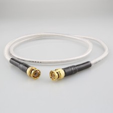 OCC Silver Plated 75ohm Digital HIFI Audio BNC Cable High Fidelity Digital Cable