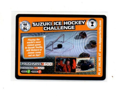 Topgear Turbo Challenge Testkarte 46/84 Suzuki Eishockey Challenge Sammelkarte