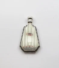 1900s Vinaigrette Webster Company Perfume Flask Antique 1 3/4" Sterling Silver