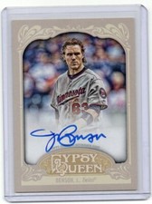 2012 Topps Gypsy Queen Auto Joe Benson Full Size On Card Autograph