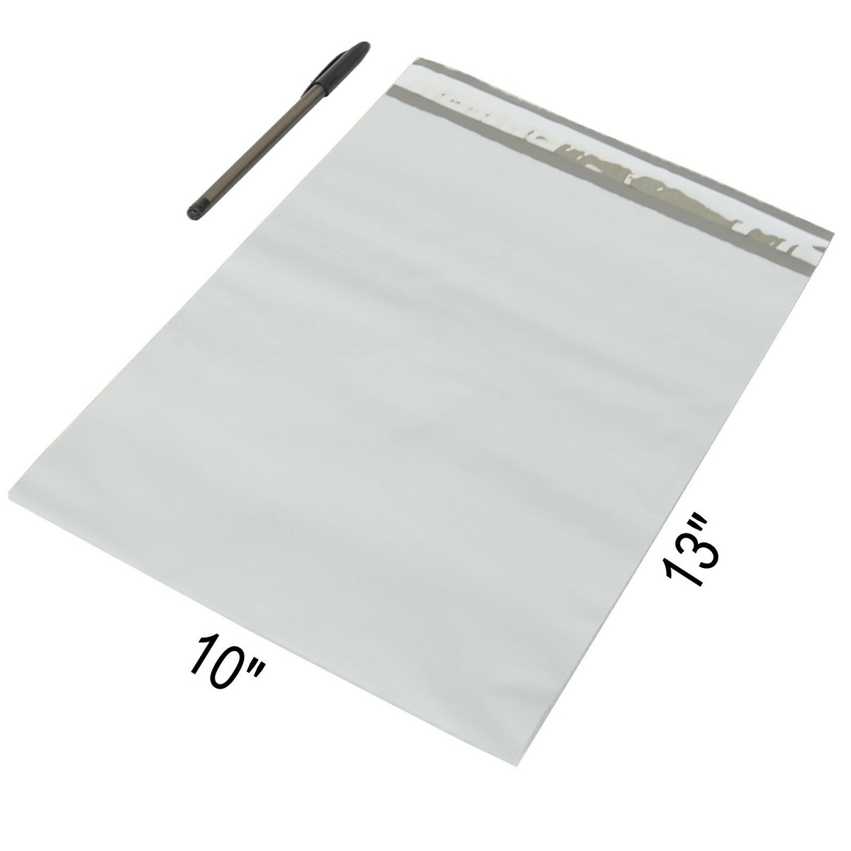 10x13 (100) Buste Postali In Polietilene Con Scritta ""Borsette E - Foto 9