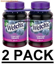 2 PACK - Welch's Concord Grape Jelly 30 oz Each (Total 60 oz)