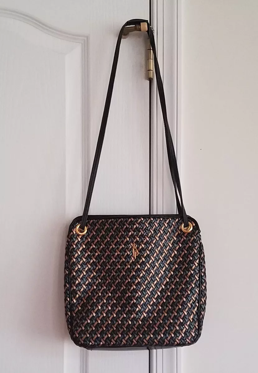 Braided leather clearance bag