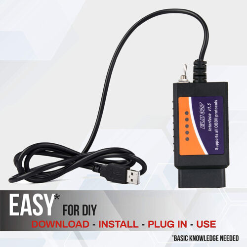 USB Scan Code Reader OBD2 Adapter ELMconfig OBDII ELM327 Diagnostic kit For Ford - Bild 1 von 11