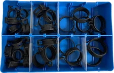 Mikalor Spring Ribbon Hose Clip Black Ford Clamp Rotor DIN 3021 Assortment Box