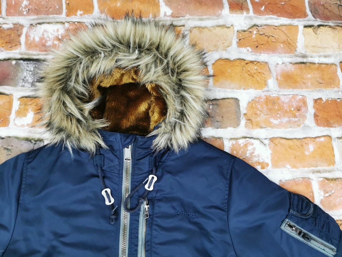Schott Bros New York Bomber USA Winter Jacket Army Type U Navy