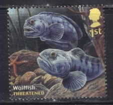 GB 2014 QE2 1er pez lobo sostenible SG 3616 (M1168)