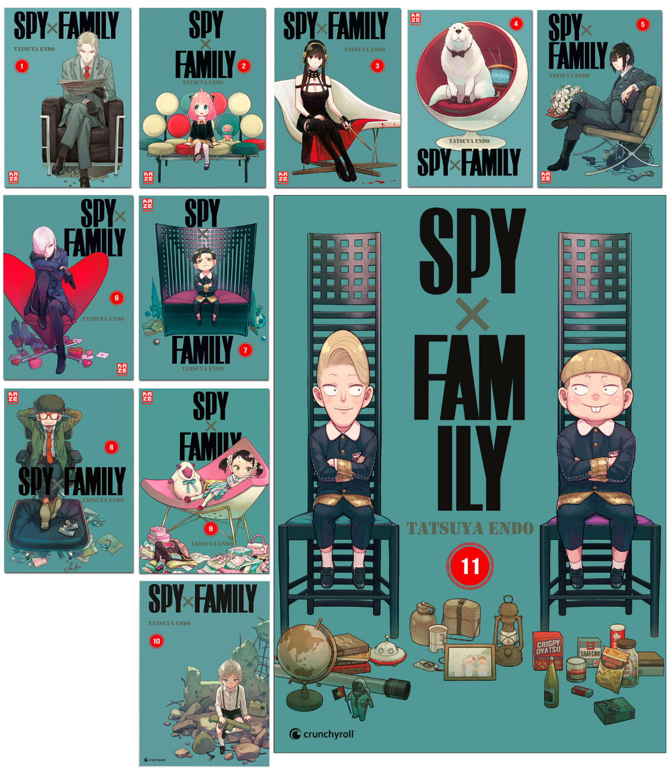 Thumbnail - Spy X Family Band 1-11 Auwahl | Tatsuya Endo | Crunchyroll | Neu | De