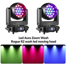 2pc mac Aura 19X25W Moving Head light RGBW 4in1 Zoom beam wash stage light case