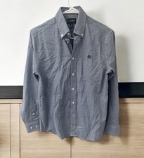 Ralph Lauren Button Down Collar Shirt Boys SIZE 16 Blue Gingham Classic Preppy