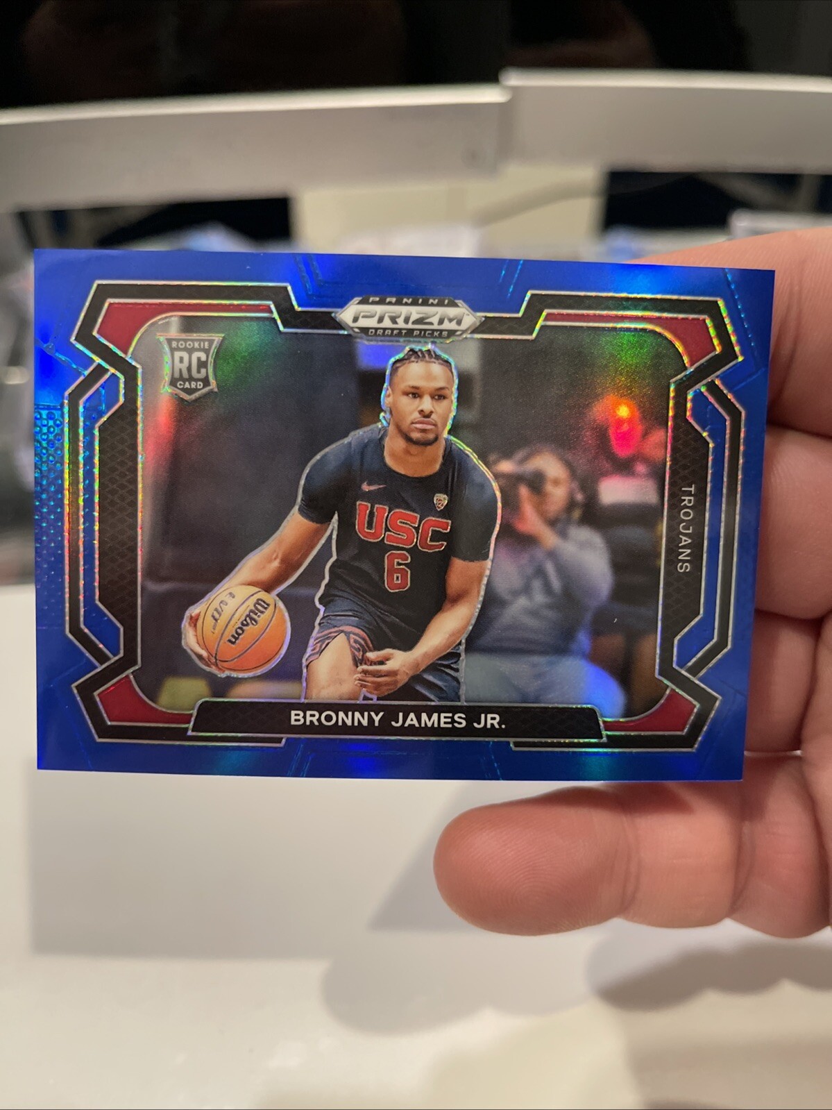 2024 Prizm Draft Picks Bronny James Jr Rookie Variation Blue Prizm #/199 🔥