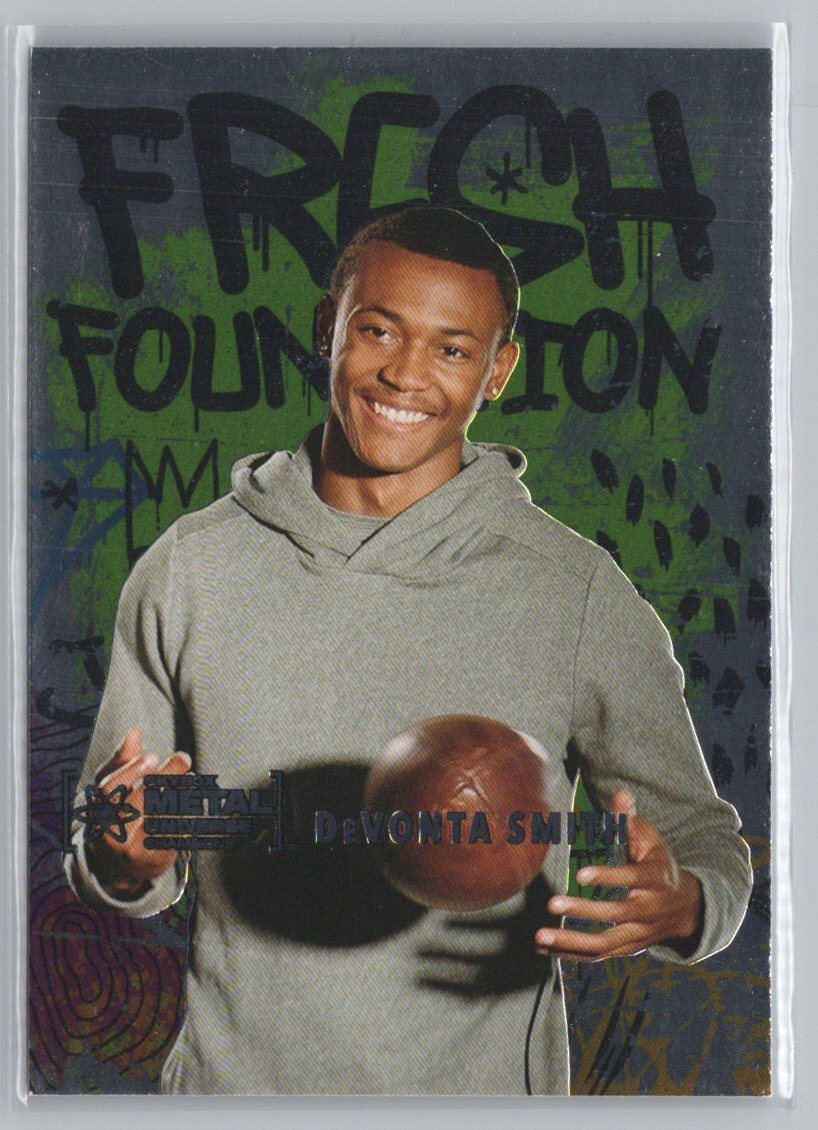 2021 SkyBox Metal Universe Champions DeVonta Smith Fresh Foundation #FF12