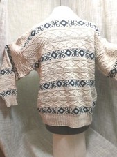 Vintage Fisherman Sweater Cambridge Classics Mervyns. Made In USA Size M.