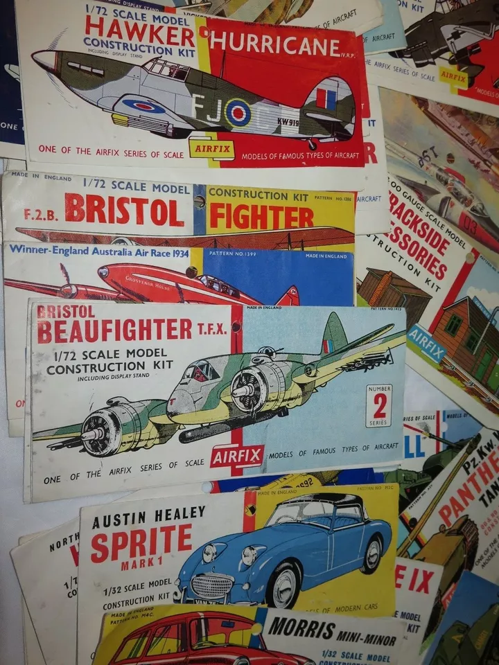 Vintage Airfix Ho / Oo & 1/72 Testata Scheda Aereo Militare Auto Selezione - Immagine 3 di 3