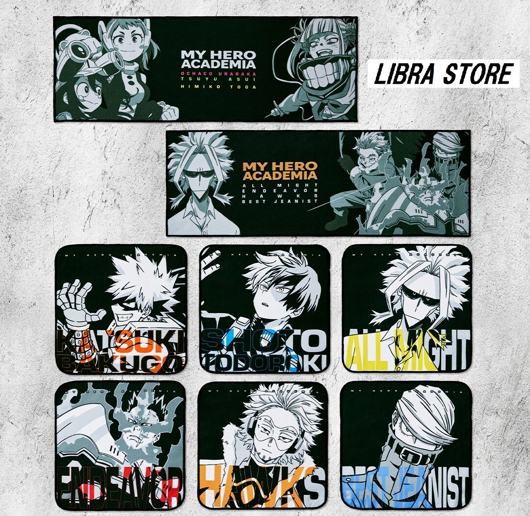 Goodies My Hero Academia - Lot H Serviette Ichiban Kuji - Bandai 2023 - Neuf Sous Blister