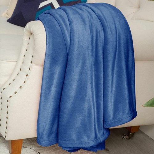 Super Comfy Soft Light Weight Warm Coral Fleece Throw Blanket for Sofa/Bed/Chair - Picture 18 of 20