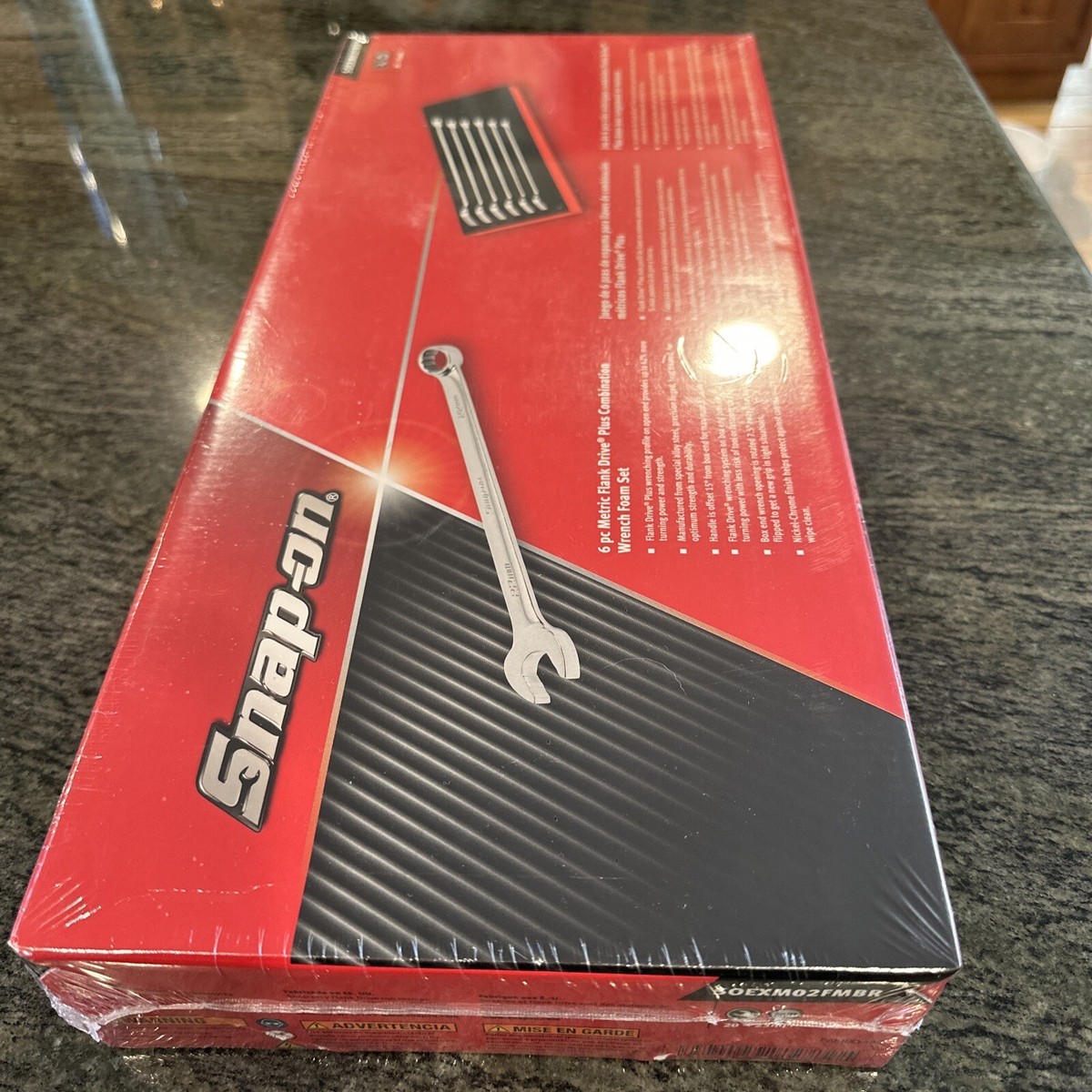 Snap On soexm02fmbr 20-25mm flank drive plus wrench set in foam