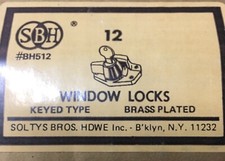 1 Pc SBH Window Sash Lock with key soltys BH512 Universal Cam Action NOS
