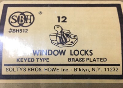 1 Pc SBH Window Sash Lock with key soltys  BH512 Universal Cam Action  NOS 