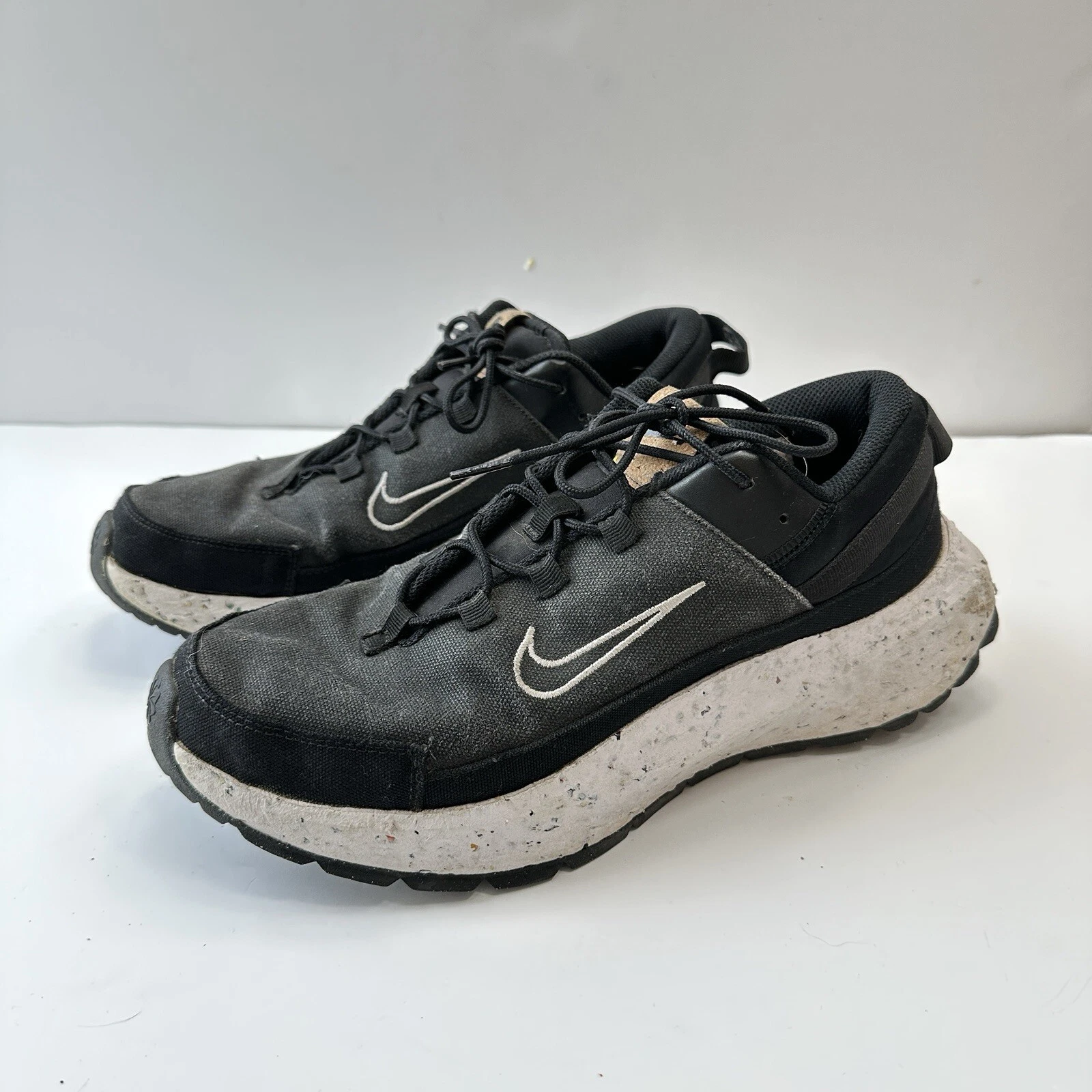 Nike Crater Remixa Mens Size 9.5 Black Running Trail Shoes Sneakers